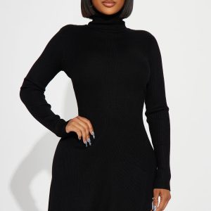 Karina Sweater Mini Dress - Cream