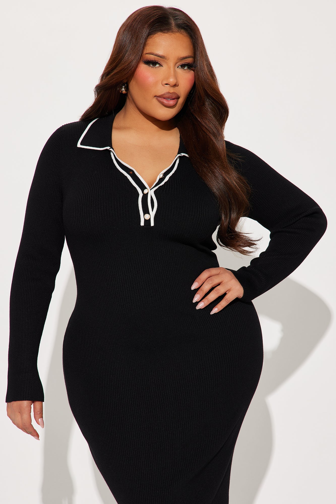 Khennedy Sweater Maxi Dress - Black/combo - Image 6